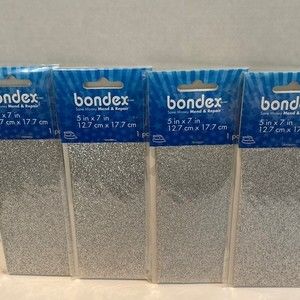 Bondex Glitter Patches Silver 4pk No Sew Iron On Patches Crafts Clothing Design
